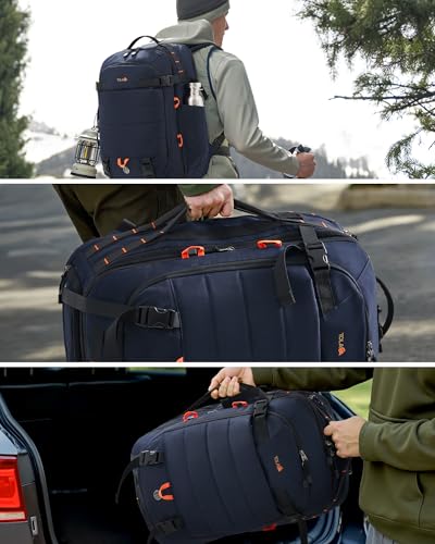 Tolaccea Carry on Travel Backpack, TSA Friendly Flight Approved Laptop Backpack Duffle Bag for Men Women with Dual Lapto - Additional View