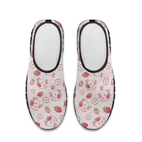 JoyLamoria House Flower Fruit Print Shoes for Women Breathable Sneaker Indoor Outdoor Lightweight Orthopedic Holiday