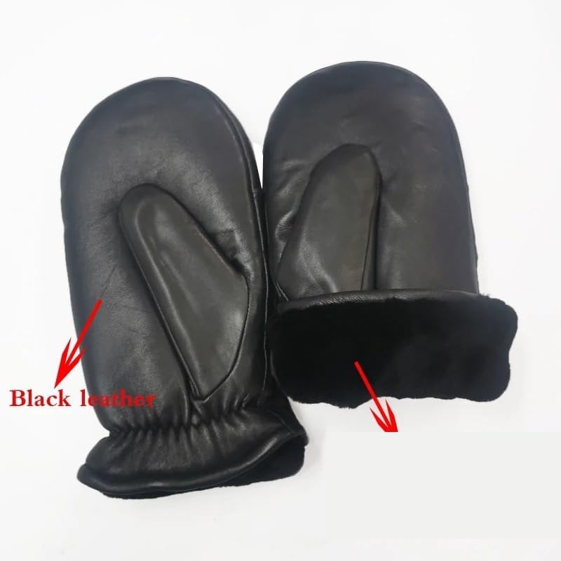 Men Gloves Genuine Glove, for Winter Outdoor Warm Thickening Thermal