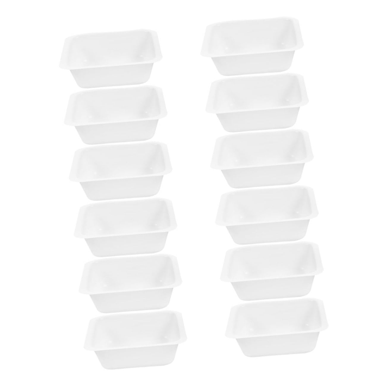 Cabilock Medium Square Plastic Weighing Trays 12pcs Lab Weighing Dishes Anti-Static for Accurate Measurements