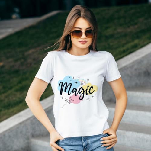 Smart Iron on für Cricut Joy Xtra, 18 Pack Plotterfolie Textil Flexfolie Plotter Textil, Selbstklebende Permanentes Plotterfolie Vinyl für DIY T-Shirt, Stoffe Bügelfolie, 30.5x24cm, 18 Farben