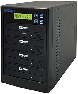 PlexCopier 24X 1 to 3 CD DVD M-Disc Supported Duplicator Copier Tower with Free Copy Protection