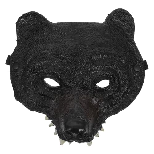Black Bear Mask, Animal Head Mask for Carnival Cosplay Masquerade Party Photography Prop