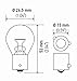 Hella 7507TB Bulb 7507 12V 21W Bau15S S8 Namber (2)