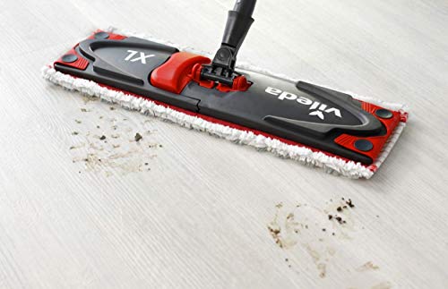 Vileda Ultramax XL 2in1 Bodenwischer Komplett Set, extrabreiter Wischmopp mit Stiel, Mikrofaserbezug...