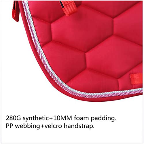 FHXYZ Dikker paardensportzadeldek - slijtvast en duurzaam westers zadeldek - met dubbele touwleidingen PP singelband en schuimvulling voor buiten springen - Afbeelding 4