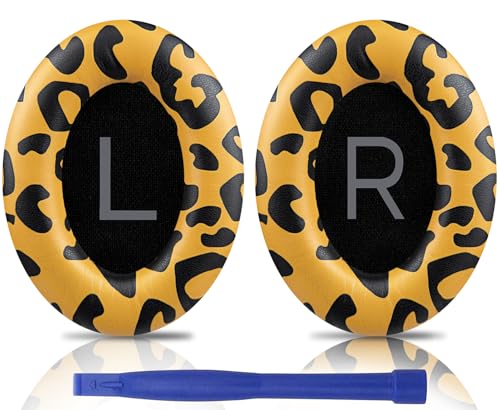 Image of SOULWIT Earpads Replacement for Bose QuietComfort 45 (QC45) /QuietComfort SE (QC SE) /New Quiet Comfort Wireless Over-Ear Headphones, Ear Pads Cushions with Softer Protein Leather - Tiger Stripes