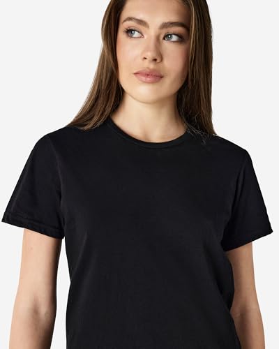 Image of Gildan Men's Round Neck Cotton Half Sleeve T-Shirt - Soft & Breathable Fabric | Casual & Comfortable Fit | Perfect Black | XL