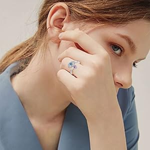 Natuurlijke maansteen handgemaakte ring 100% 925 sterling zilver geelgoud verguld geboortesteen ring kopen vanaf een prijs van 29