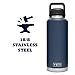 YETI Rambler 46 oz Bottle, Vacuum Insulated, Stainless Steel with Chug Cap, Navy