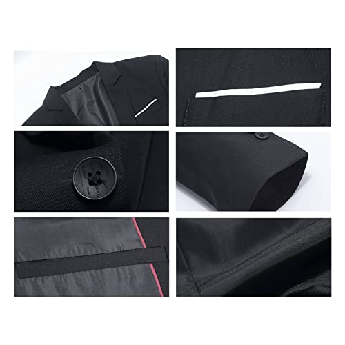 Men's Suit Jackets Slim Fit Blazer Business Casual One Button Long Sleeve Blazers4