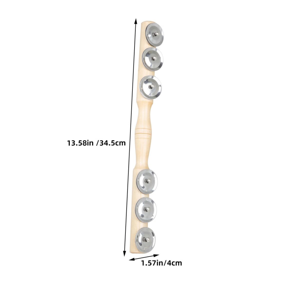 Yardwe 1pc Percussion Jingle Bell Stick for Educational Music Plaything for Finger Flexibility and Hand Eye Coordination Safe Smooth Surface for Play and Musical Interest