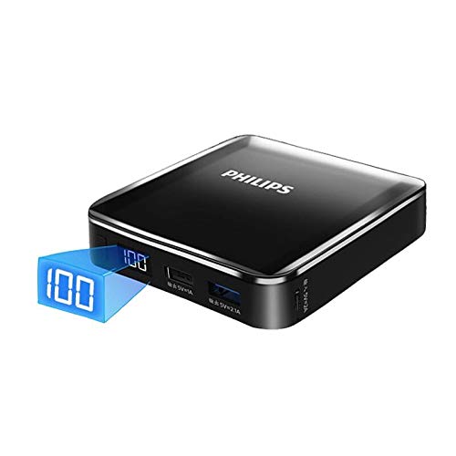 PHILIPS モバイルバッテリー 20000mAh 【PSE認証済】 モバイルバッテリー 大容量 軽量 Type-C 急速充電 LED 残量表示 &Micro 2つ入力ポート コンパクト 小型 持ち運び 充電器 スマホ iPhone/ipad/Android対応 フィリップス