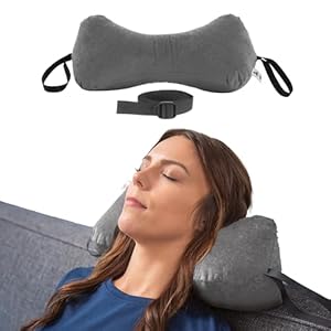 Core Products Sleep Log Bone Shaped Chiropractic Neck and Back Pillow for Cervical Support, Adjustable Firmness, Midsize – Travel or Use at Home, 13″ x 6″ x 6″, 60″ Strap