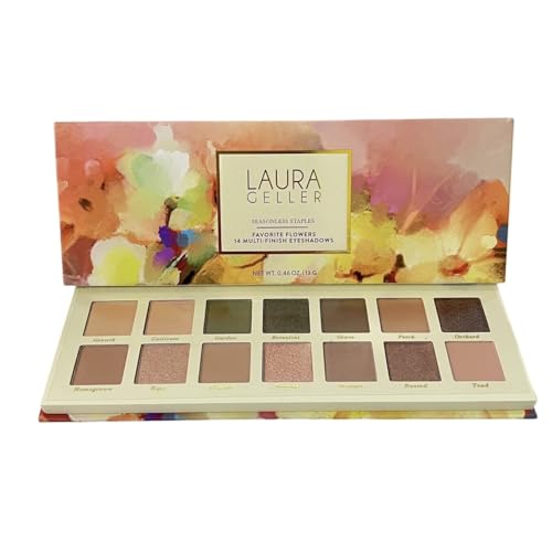 Laura Geller Seasonless Staples Favorite Flowers 14 Pressed Multi-Finish Shimmer and Matte Eyeshadow Palette