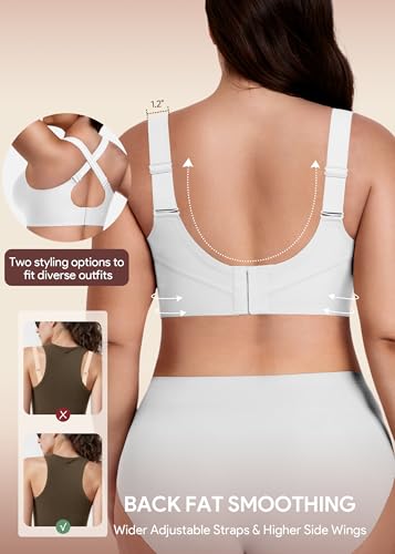 Image of HBselect Jelly Bras for Women No Underwire Plus Size Wireless Seamless Bras