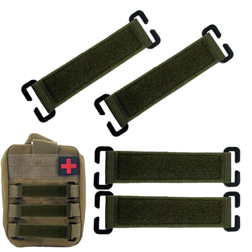 Molles - Tiras de panel, soporte de parche táctico, organizador de accesorios de engranajes, diseño ligero, fácil instalación, juego de 4 piezas, ideal para mochila, chaleco y configuración de equipo - imagen 7