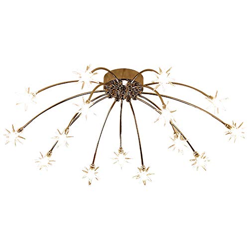 ZOUQILAI Nordic Fashion LED Sternenhimmel Deckenleuchte Postmodern Minimalistischen Wohnzimmer Beleuchtung Restaurant Schlafzimmer Kreative Deckenleuchte (Farbe : Three-color light)