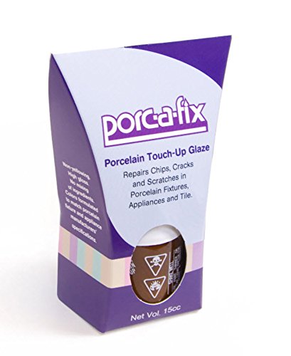 Porc-A-Fix Kohler Porcelain Touch-up Repair Glaze Paint, White (KK-1)