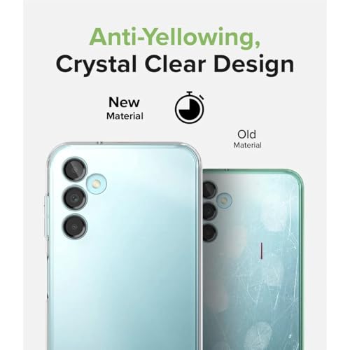 Image of COVERBLACK Flexible Rubber Case Back Cover Compatible for Samsung M14 5G - Transparent