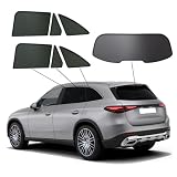 Premium SunClip Auto Sicht- & Sonnenschutz kompatibel mit Mercedes GLC
