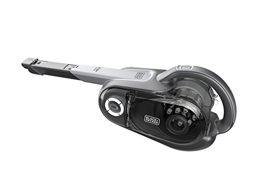 BLACK+DECKER Aspirateur à main sans fil, 40W, Polyvalent et Flexible avec Prolongateur et brosse rétractable, Autonomie: 17 min, 450 ml, 21,6V, HVFE2150LB-QW - Image 3