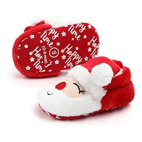 Zukmuk Baby Christmas First Walking Shoes Cover