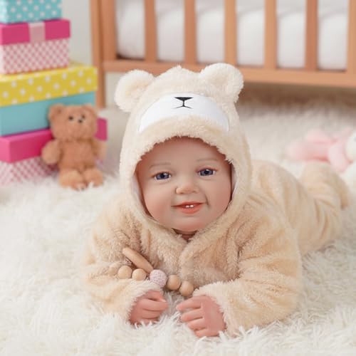 Muñeca bebé realista BABESIDE 20 pulgadas con accesorios miniatura 6