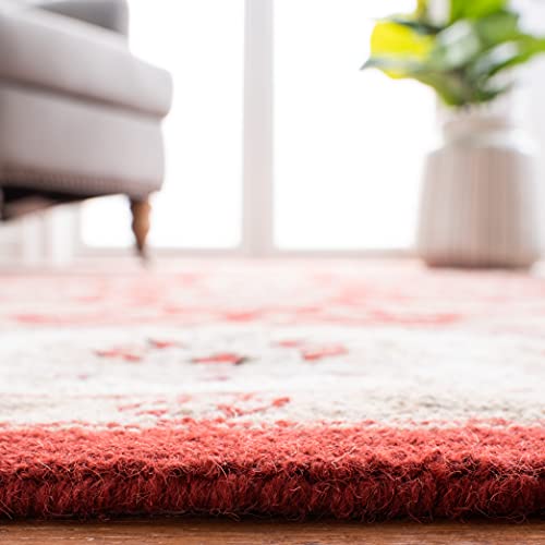 Tapete corredor Safavieh Chelsea 3'x10' Burdeos e Hueso miniatura 5