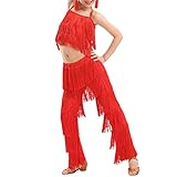 Photo Gallery qmiqmi tassel latin dance dancewear costumi ragazze salsa samba sala da ballo abito con frange pantaloni e top set competizione per bambini abito da ballo altezza 110-170 cm,rosso,6 years Photo Gallery qmiqmi tassel latin dance dancewear costumi ragazze salsa samba sala da ballo abito con frange pantaloni e top set competizione per bambini abito da ballo altezza 110-170 cm,rosso,6 years