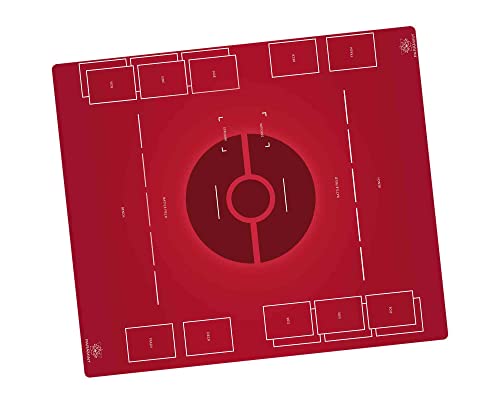Paramint Red Field, Two-Player - Pokemon Playmat - Compatible For Pokémon, 2-Player - Play Mtg, Yugioh, Tcg - Original Play Mat Art Designs & Accessories #TOP12