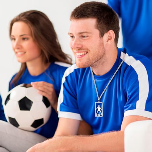 set of 4 ronaldo stuff ronaldo necklace signature black wristband hand weave bracelet white sports wristband c-ristiano ronaldo merch ronaldo jersey no 7 collection metal gift box