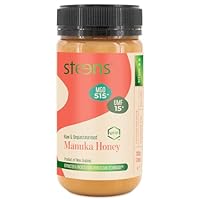 Steens Manuka Honey - MGO 515+ - Pure & Raw 100% Certified UMF 15+ Manuka Honey - Bottled and Sealed in New Zealand - 500g