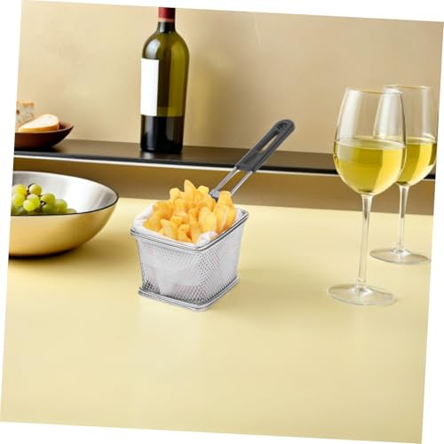 Manija de Repuesto para Cesta de Freidora LIFKOME, Acero Inoxidable, Agarre Antitérmico, Malla de Alambre, Ideal para Cocina Comercial y Doméstica miniatura 6