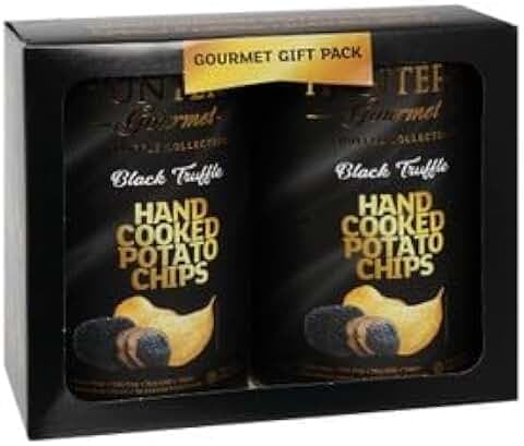 Hand Cooked Potato Chips Black Truffle 150g + White Truffle 150g