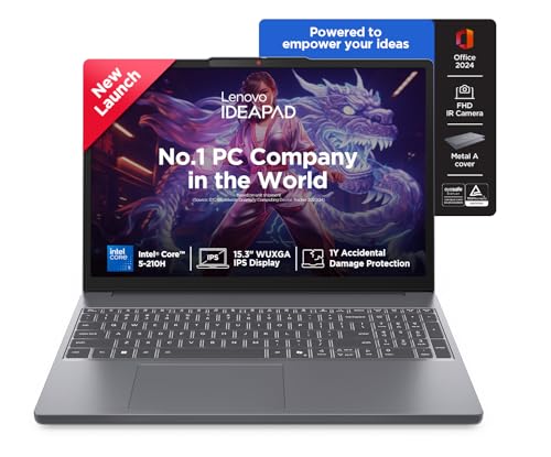 Explore the Latest Technology Products on Amazon India 6 Lenovo IdeaPad Slim 3 14th Gen Intel Core 5 210H 15.3 inch (38.8c...
