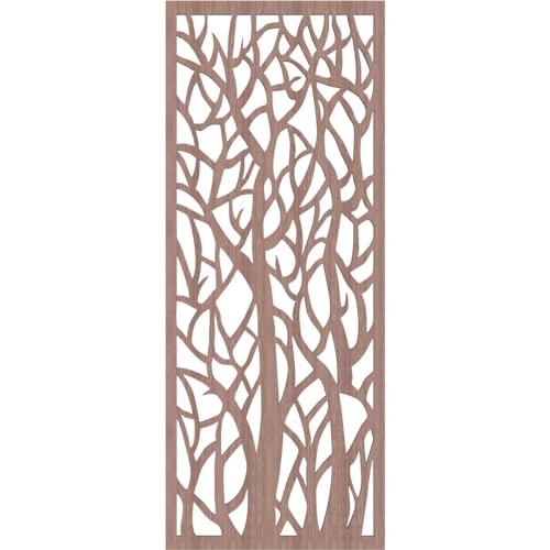 Odessa Decorative Pierced Fretwork Wood Wall Panels, 15 3/8"W x 39 3/8"H x 3/8"T, Walnut by Ekena Millwork - Image 2