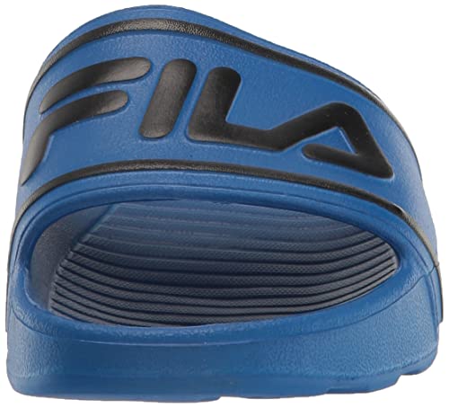 Fila Men's Sleek Slide St Sandal, Prince Blue/Black/Black, 11 #TOP1