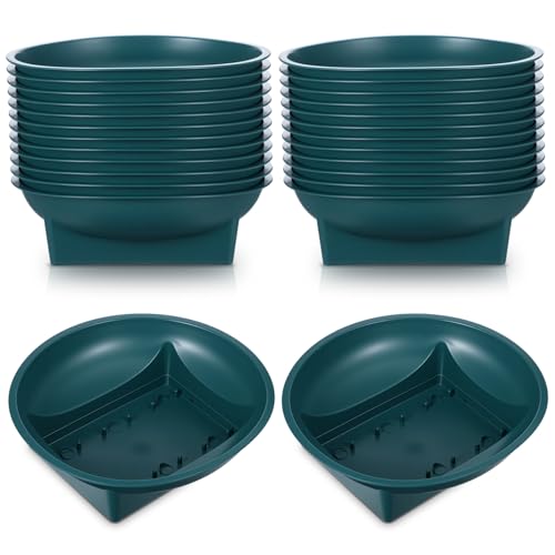 Green Floral Centerpiece Bowls, 24-Pack