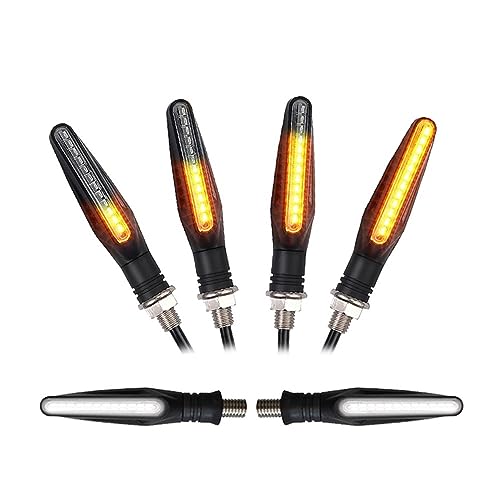 Clignotant moto 12 LED étanche pour feux de jour et stop