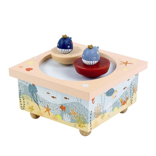 Trousselier Spieluhr 6260412 Dancing Characters Kids Whale Magnetic Music Box