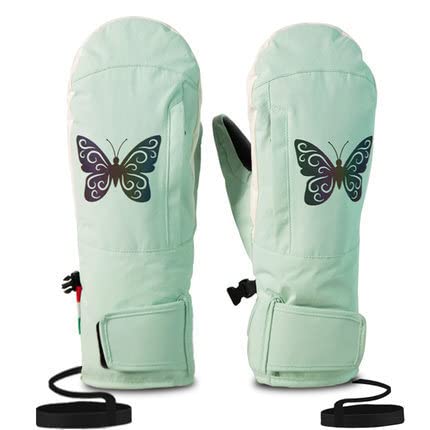 Gants de ski pour femme gants d'hiver chauds contre le vent et l'eau