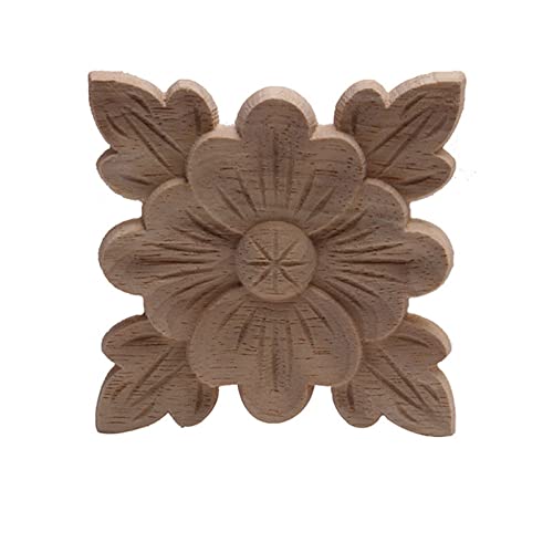 Apliques de madera tallada ARKERO B70 corona oval para decorar muebles 2