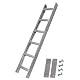 Dachleiter Frick Alu Set 1,68 m mit Dachhaken und Auflageschutz