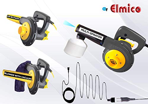Image of Elmico 700W Wet & Dry air Blower Cum Mist Sprayer /Water Sprayer Blower /continuously 60 min use /100% Copper Armature