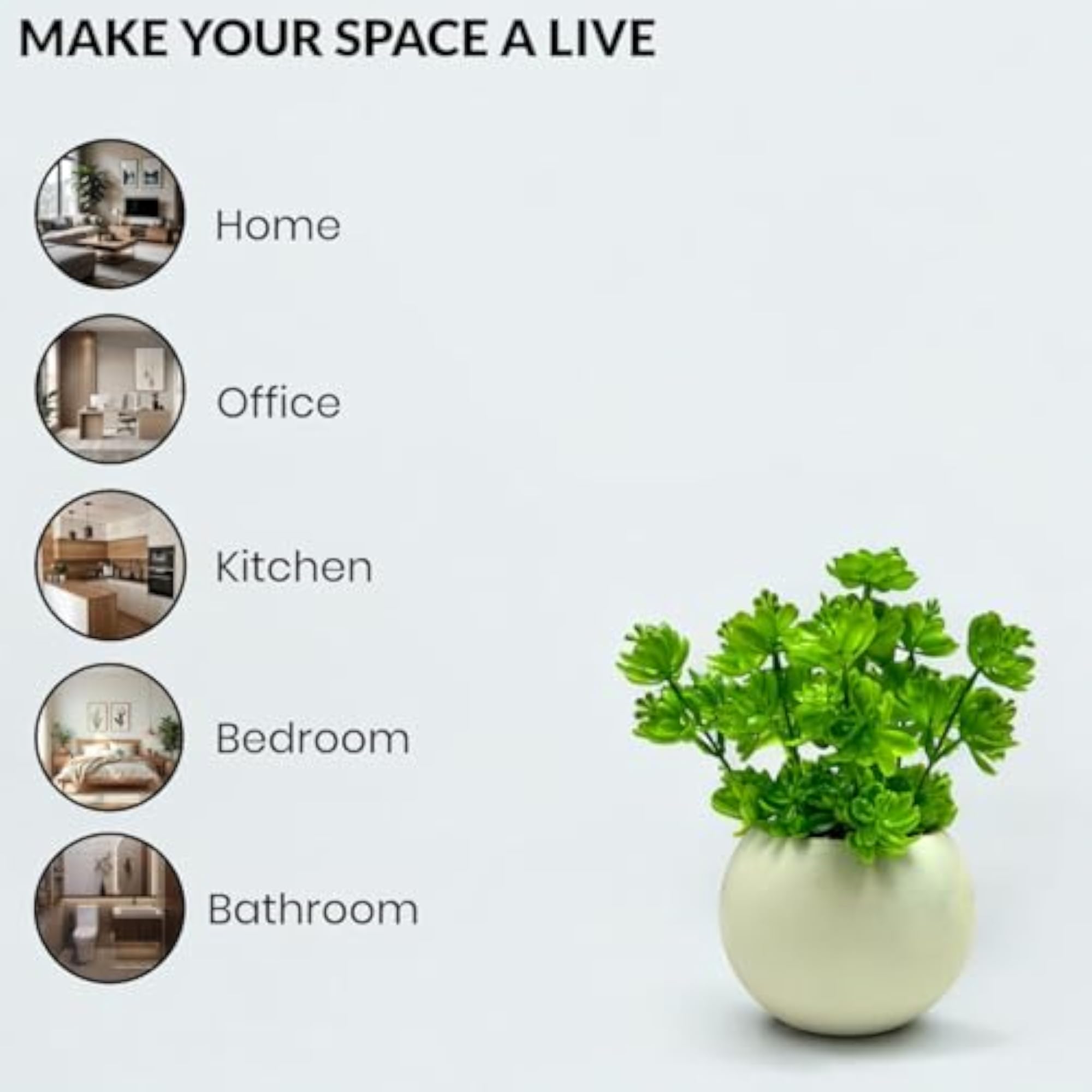 Luxury Artificial Green Bonsai Tree with Pot