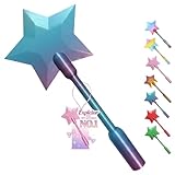 Explcior 3D Printed Credit Card Wand Tap to Pay, Magic Fairy Wand Card Holder, Star Wands Contactless Payment Cards Holder, Suitable for Kids Pranks and Contactless Payments Easy Checkout(Blue)