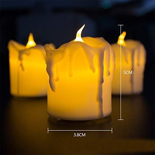 King Shine Light Candles Diwali Gift || Home Decor Birthday || Festivals ||All Purpose Gift || Operated Candle for Home Decoration (Pack of 4) 1