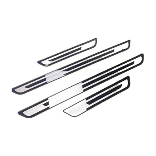 WENINETIES Acier Inoxydable Voiture Seuil de Porte pour Lexus UX 250h Hybrid 2019-2024, 4 Pièces Protection Seuil Portière Threshold Bar Protection Autocollant,B