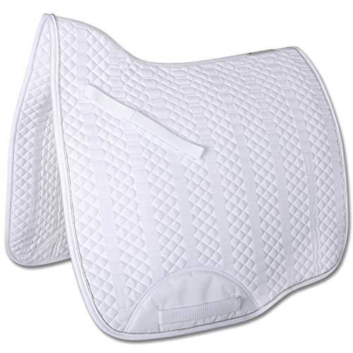 Chabraque de dressage Waldhausen Lugano blanc l'élégance pure des finitions haut de gamme